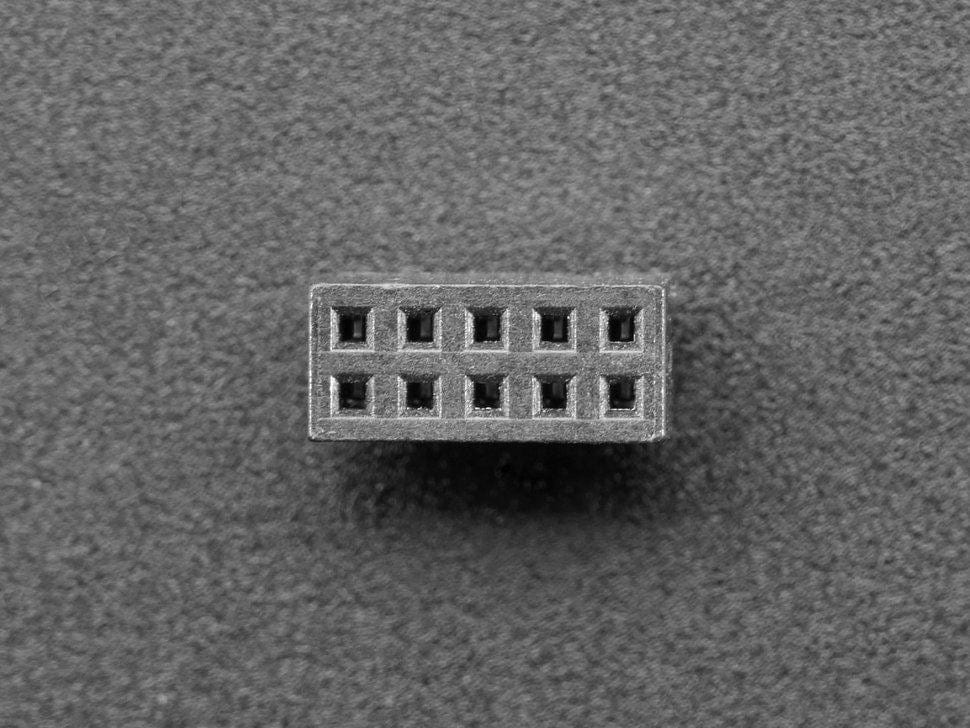 0.05" Pitch Thru-Hole Female Socket Header 2x5 10-pin [Discontinued] - Image 3