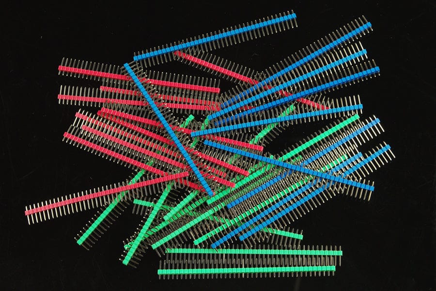 0.1″ (2.54 mm) Arduino Male Pin Headers (Straight Red 10PCS) - Image 2