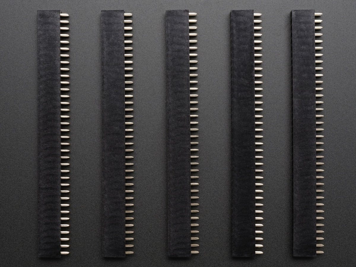 0.1" 2x36-pin Strip Straight Socket (Female) Header (5 pack) - Image 3