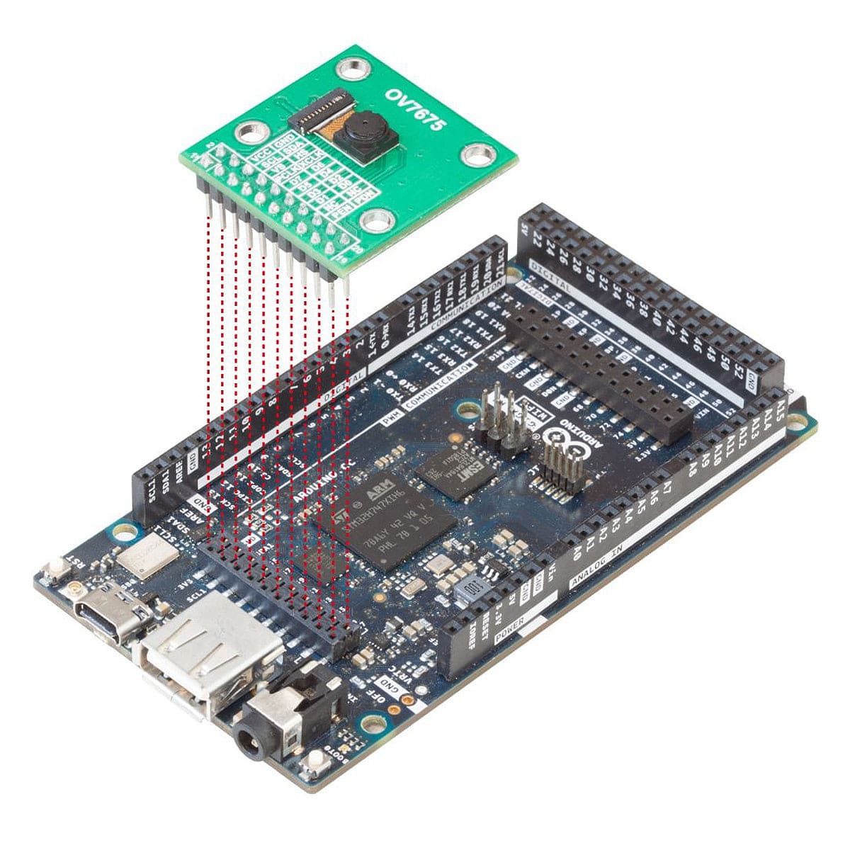 0.3MP OV7675 20-pin DVP Camera Module for Arduino GIGA R1 WiFi - Image 4