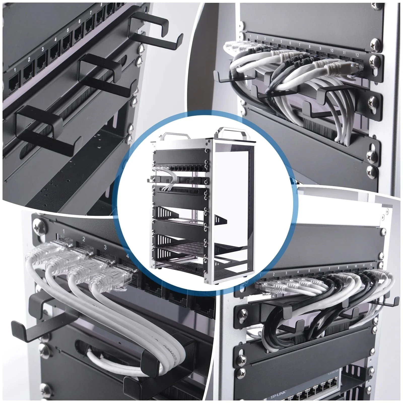 0.5U 10" Cable Management Panel with D-Rings for DeskPi RackMate - Image 4