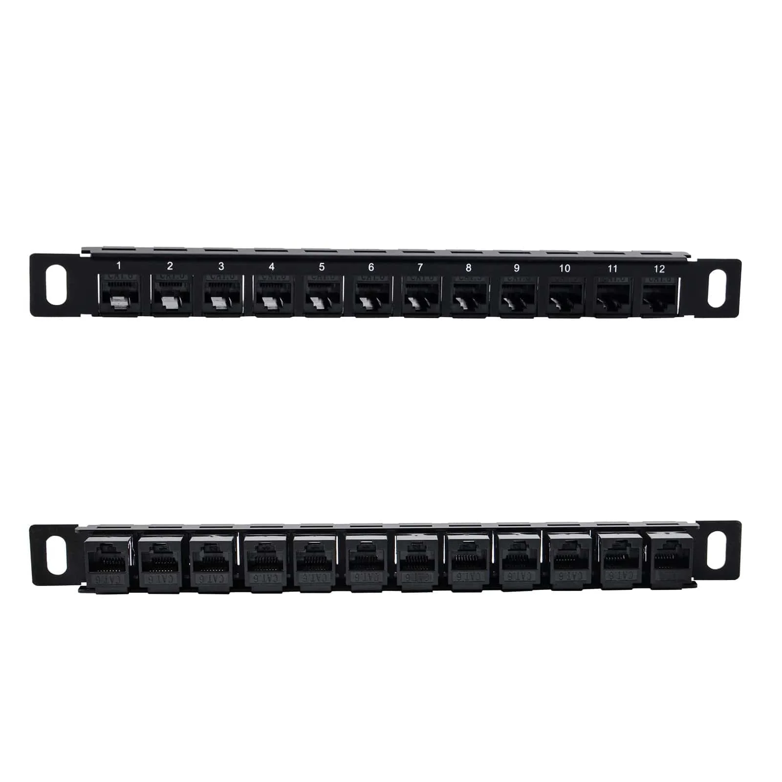 0.5U 10" CAT6 12-Port Patch Panel for DeskPi Rackmate - Image 2