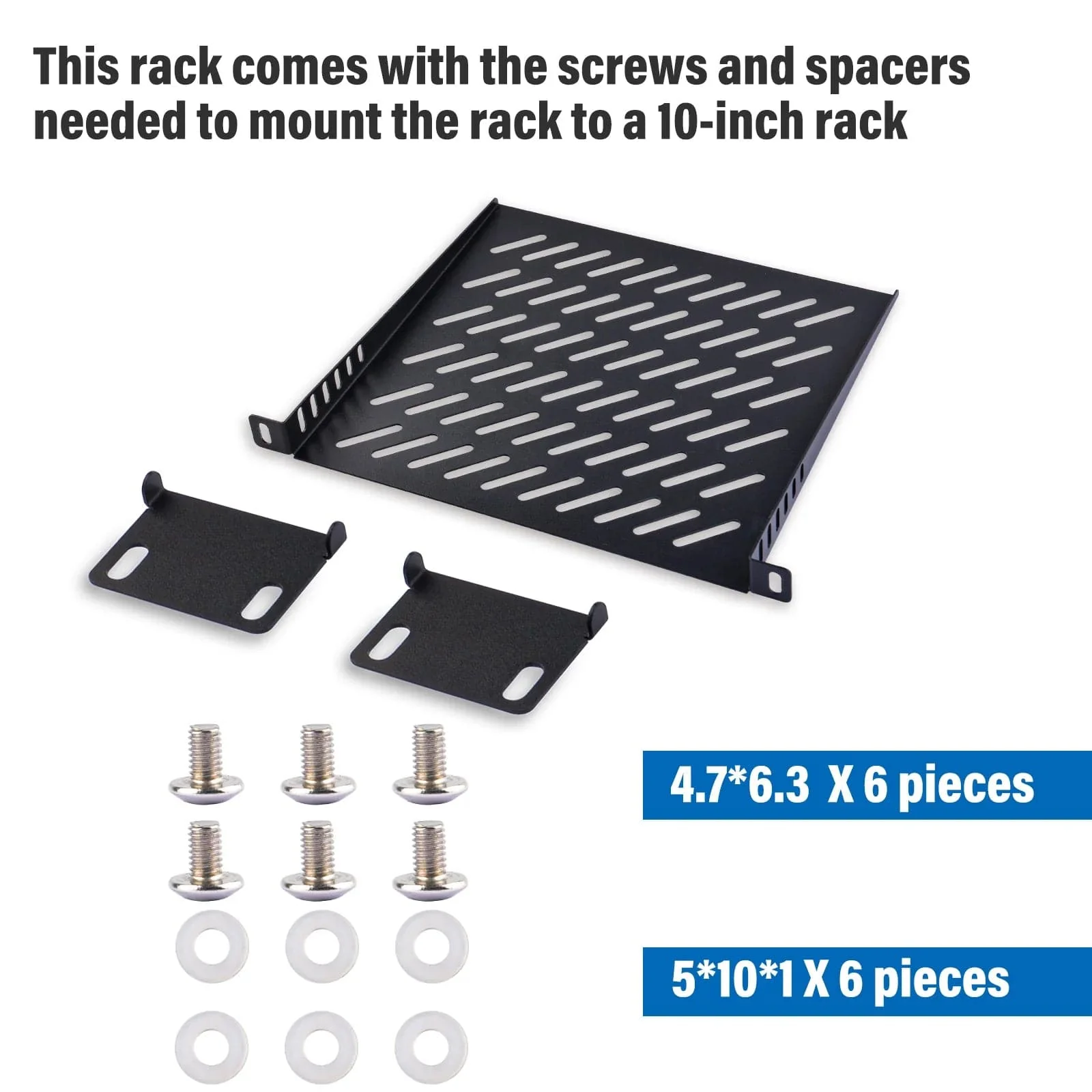 0.5U 10" Rack Shelf for DeskPi RackMate - Image 2