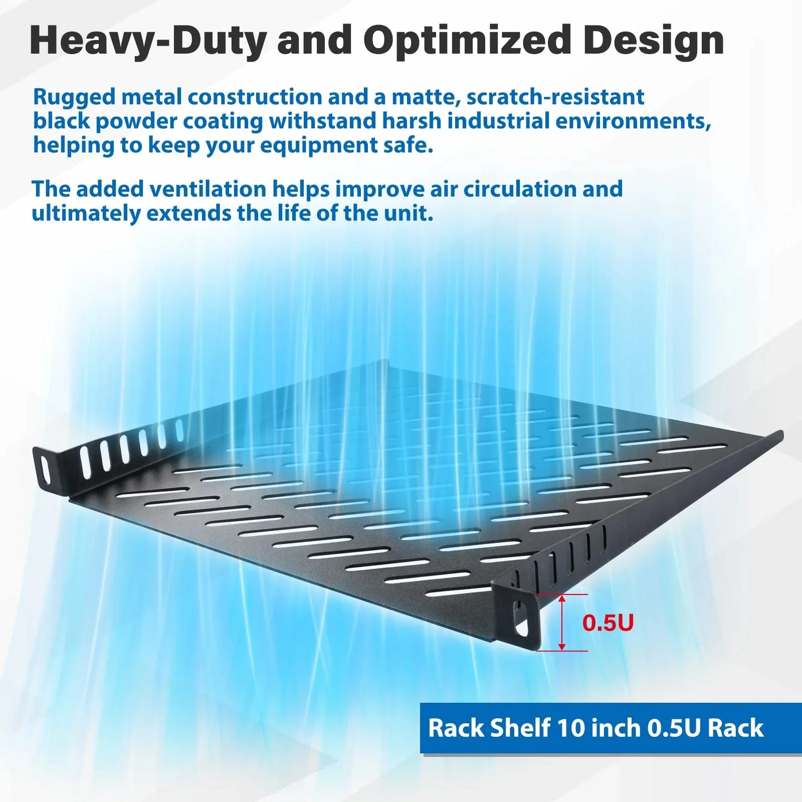 0.5U 10" Rack Shelf for DeskPi RackMate - Image 3