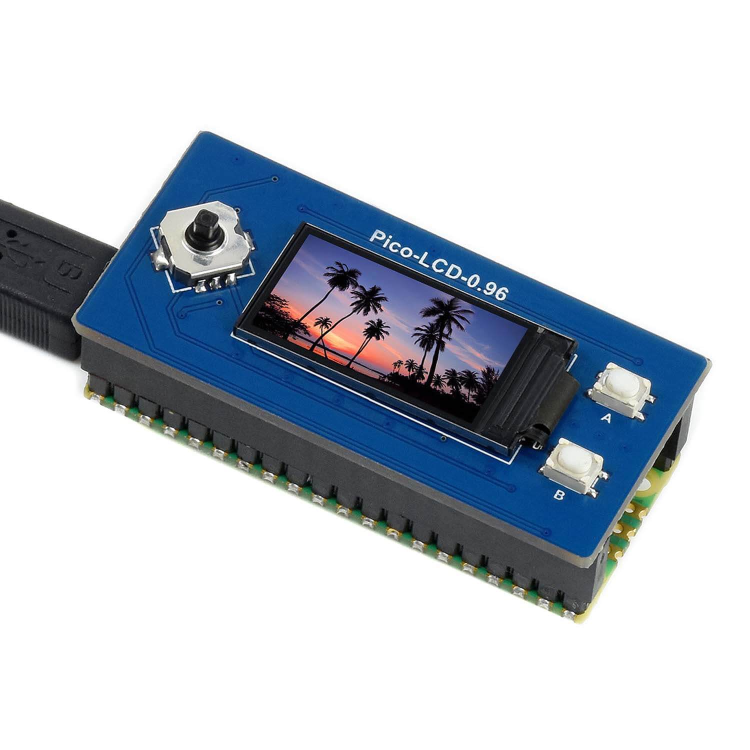 0.96" LCD Display Module for Raspberry Pi Pico (160×80) - Image 2