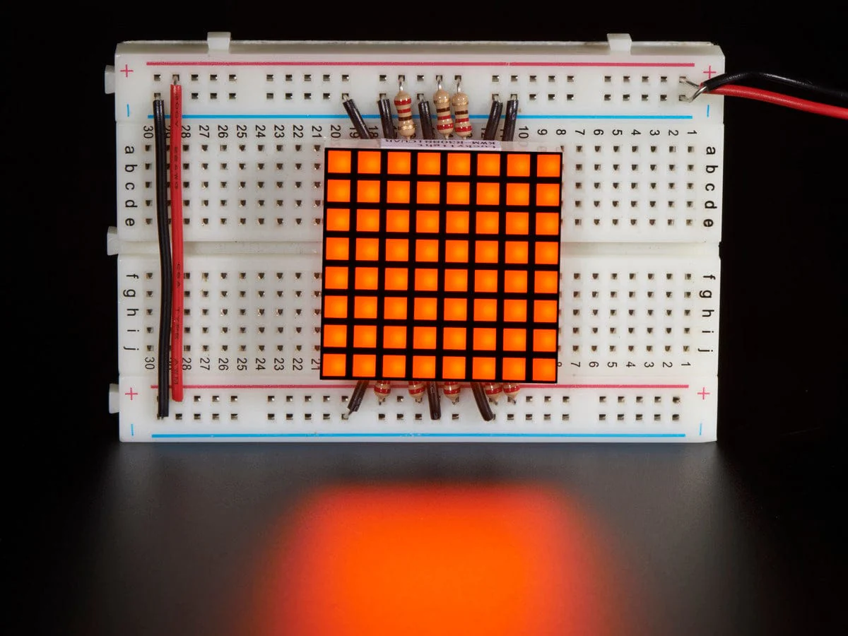1.2" 8x8 Matrix Square Pixel - Amber (KWM-R30881CUAB) - Image 2