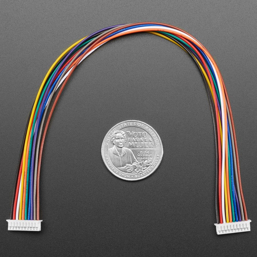 1.25mm Pitch 10-pin Cable 20cm long 1:1 Cable - Molex PicoBlade Compatible - Image 3
