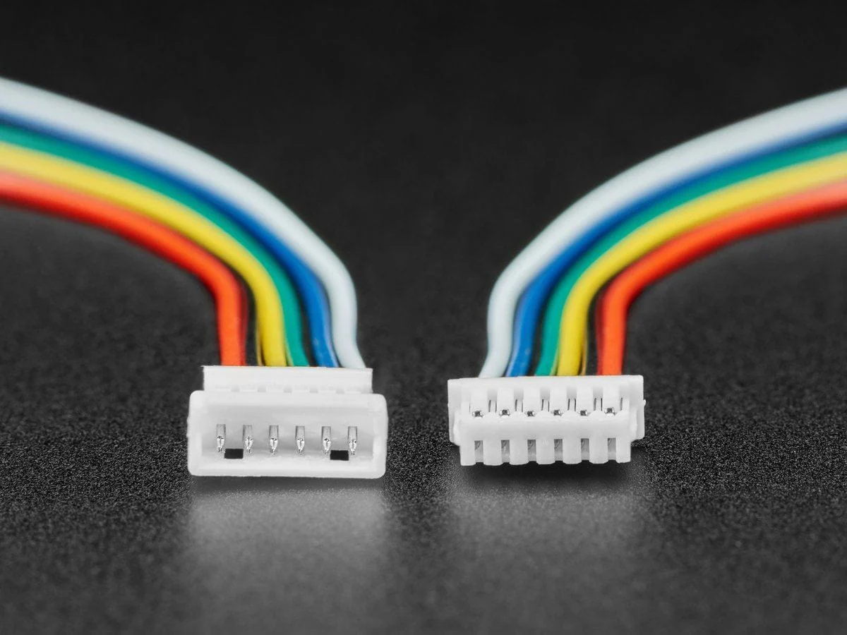 1.25mm Pitch 6-pin Cable Matching Pair - 10 cm long - Image 2