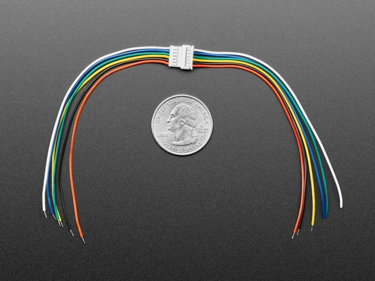 1.25mm Pitch 6-pin Cable Matching Pair - 10 cm long - Image 3