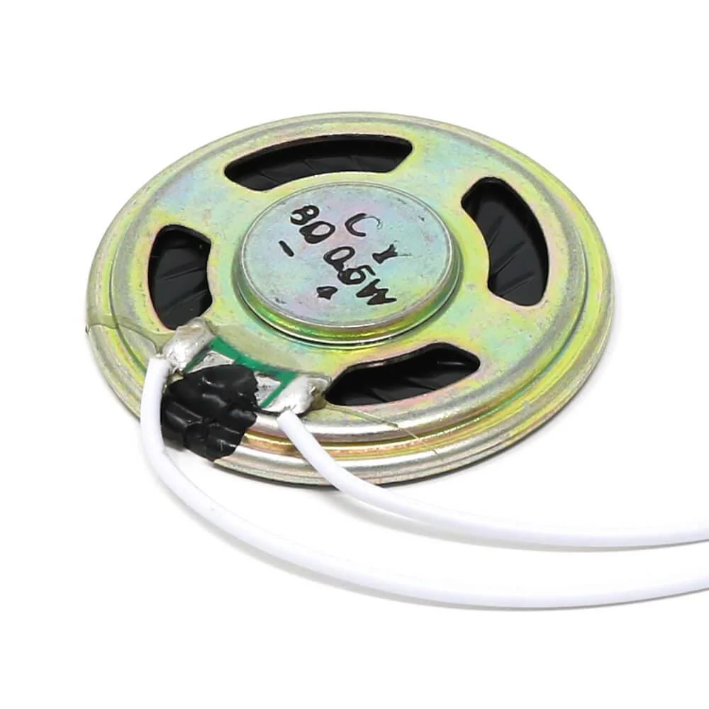 1.5" Mini metal Speaker with Wires - 8 Ohm 0.5W - Image 2