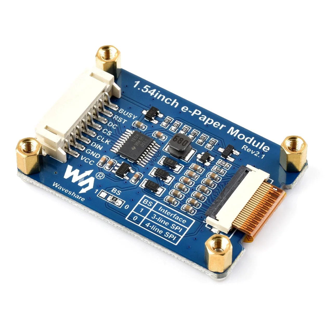 1.54" ePaper Display Module (G) - Red/Yellow/Black/White (200x200) - Image 3