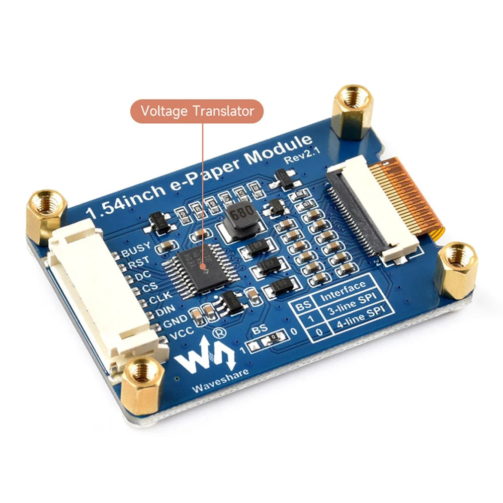 1.54" ePaper Display Module (G) - Red/Yellow/Black/White (200x200) - Image 4