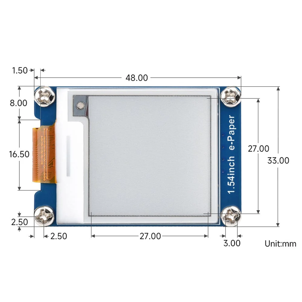 1.54" ePaper Display Module (G) - Red/Yellow/Black/White (200x200) - Image 8