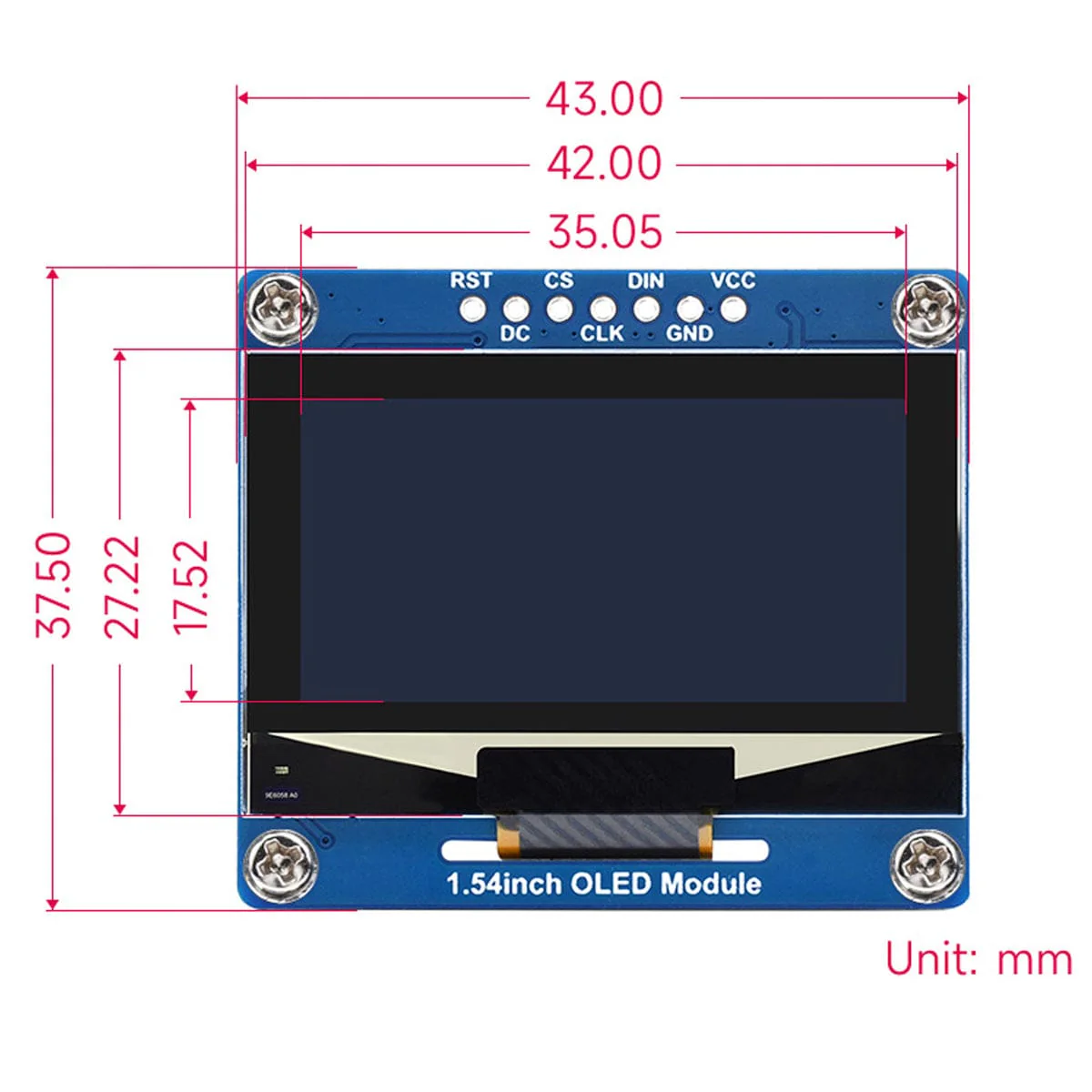 1.54" OLED Display Module (128 x 64) - Image 9