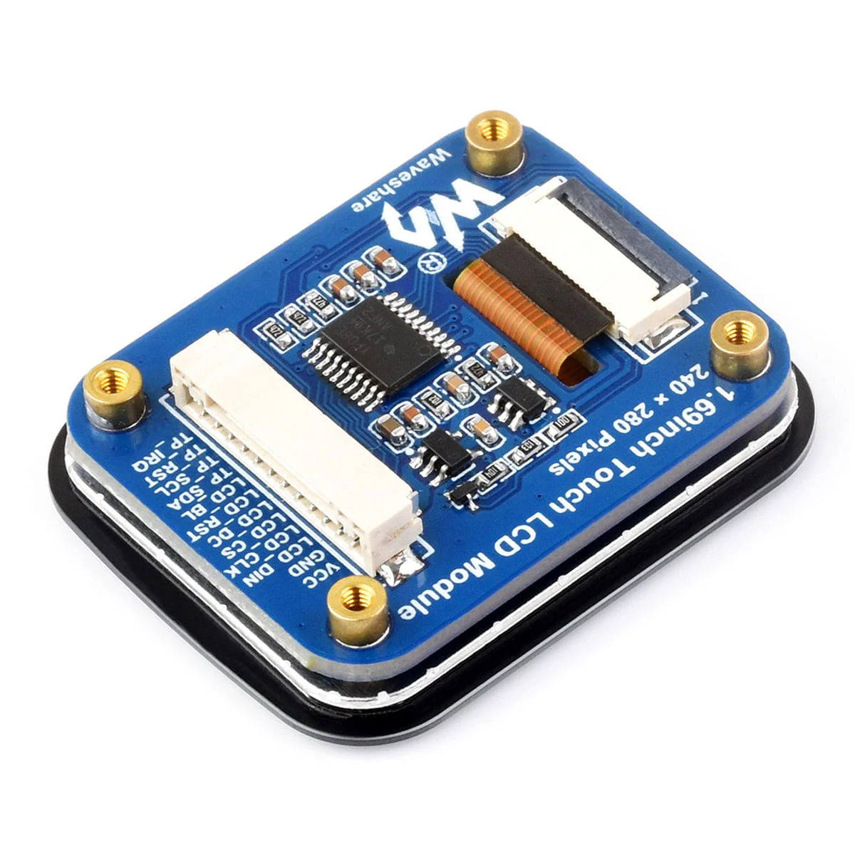 1.69" Round IPS LCD Display Module with Touch Panel (240 x 280) - Image 4