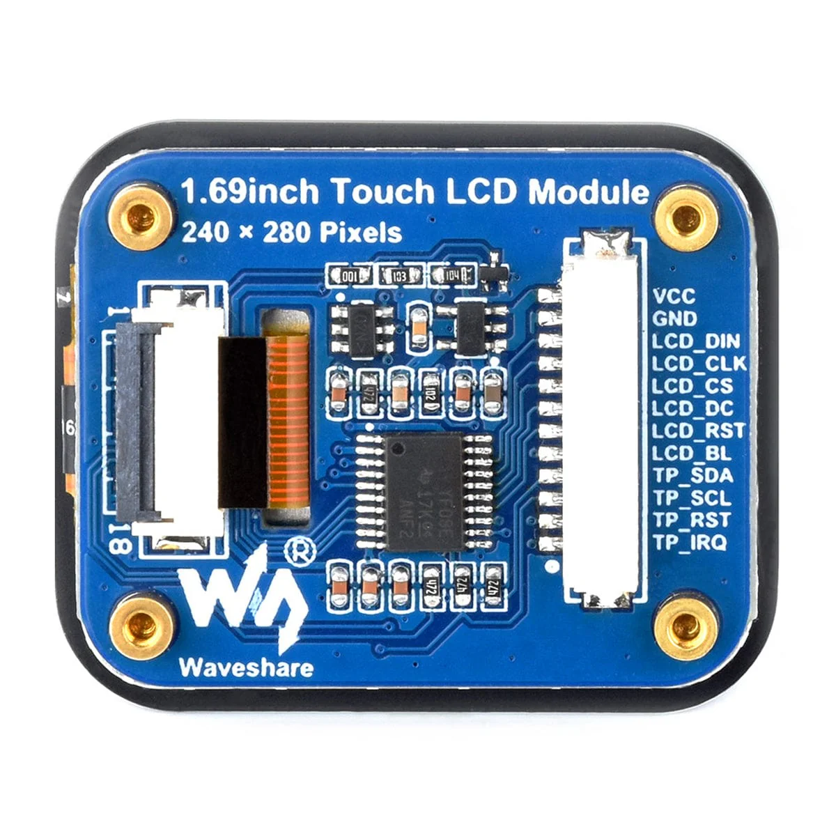 1.69" Round IPS LCD Display Module with Touch Panel (240 x 280) - Image 5