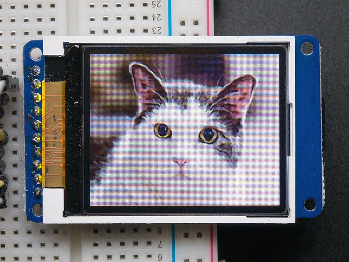 1.8" SPI TFT display, 160x128 18-bit color - ST7735R driver [discontinued] - Image 2
