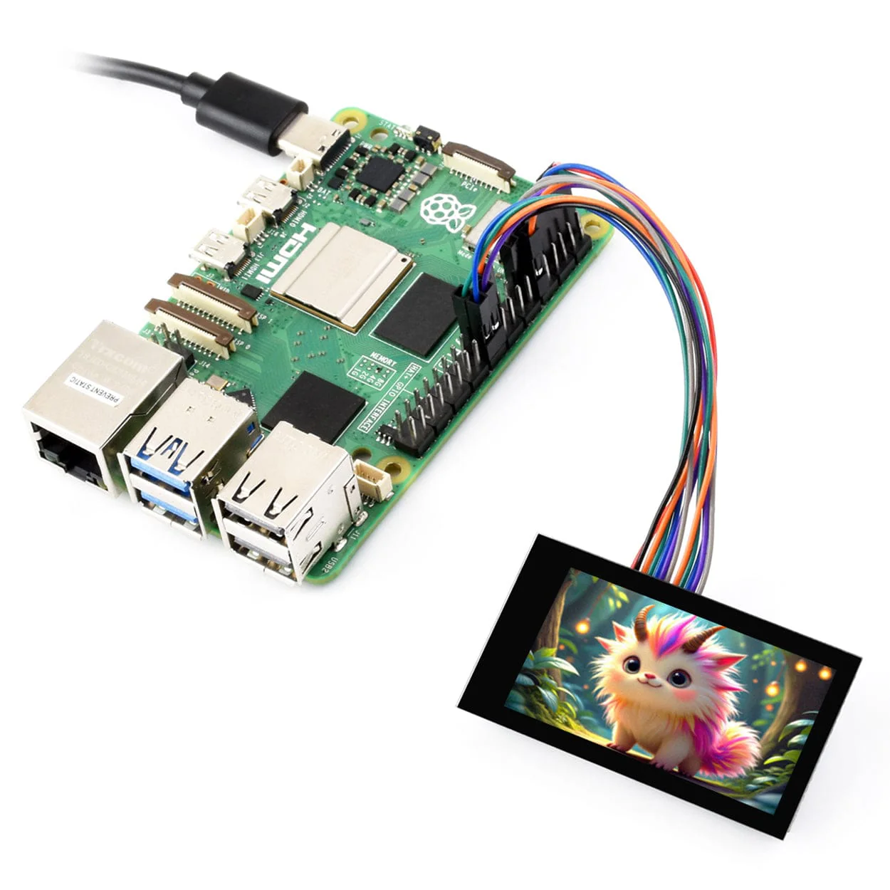 1.9" IPS Touch LCD Display Module (172x320) - Image 4