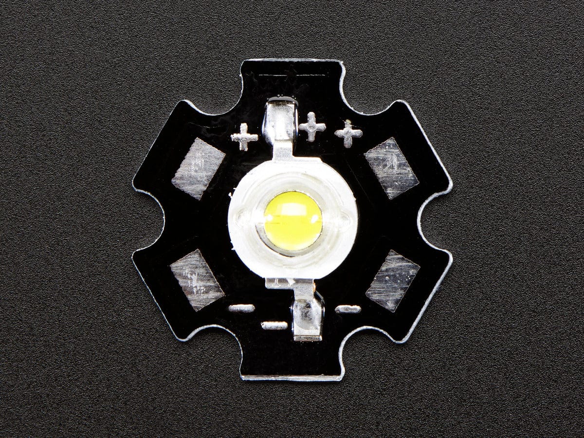 1 Watt Cool White LED - Heatsink Mounted - Image 2