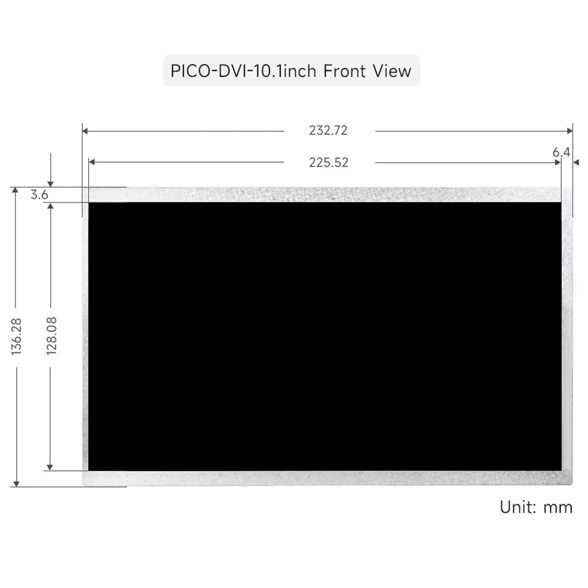 10.1" IPS DVI Display Module for Raspberry Pi Pico - Image 7
