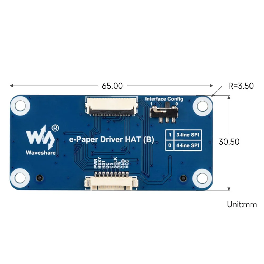 10.2" Four-Colour ePaper Display (G) with Driver HAT for Raspberry Pi - Image 10