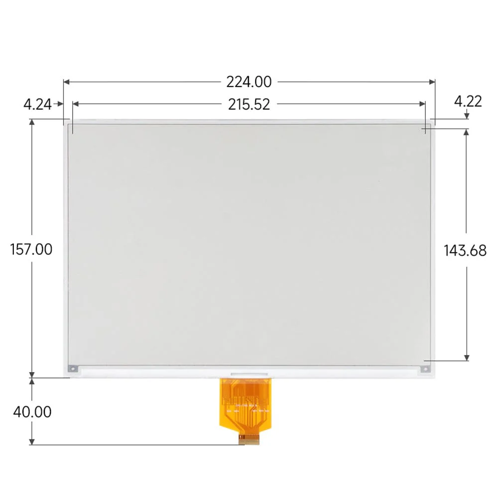 10.2" Four-Colour ePaper Display (G) with Driver HAT for Raspberry Pi - Image 9