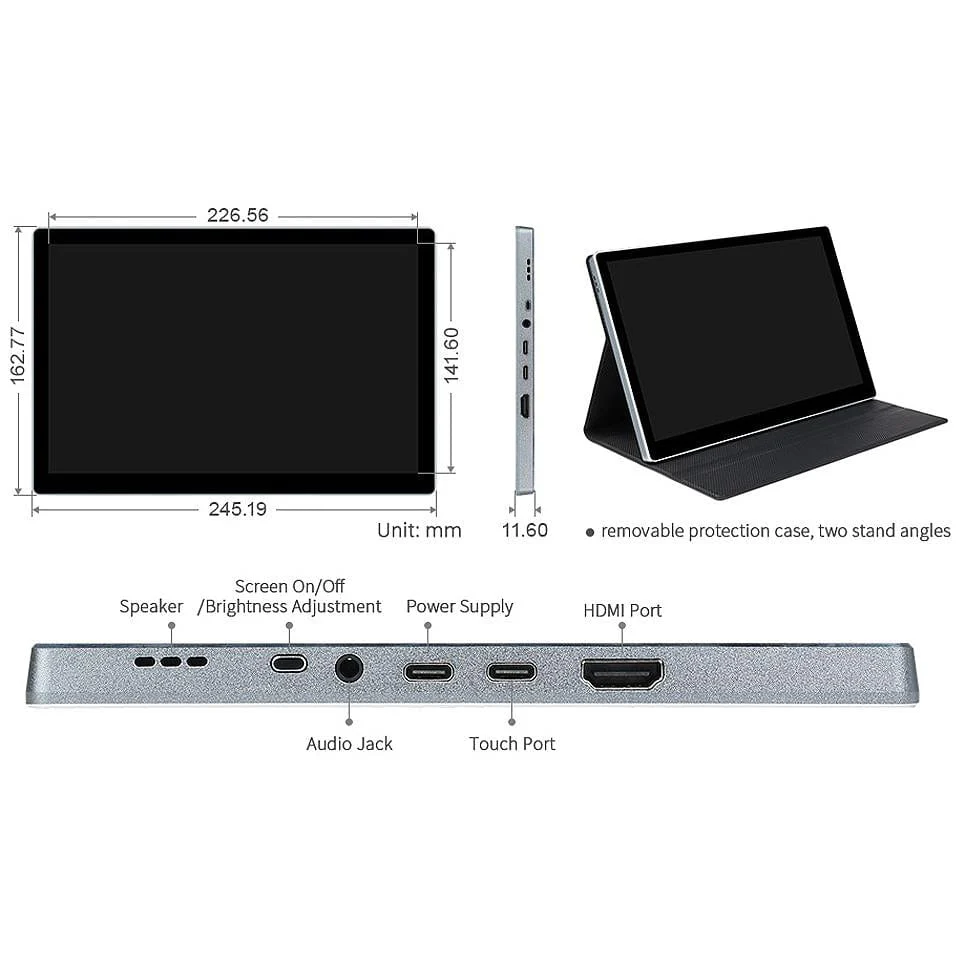 10.5" 2K 2560x1600 AMOLED HDMI Touchscreen Display - Image 9