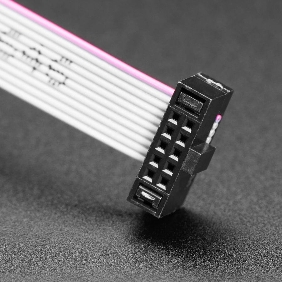 10-pin 2x5 Socket-Socket 1.27mm IDC (SWD) Cable - 300mm long - Image 2
