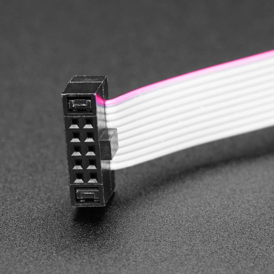 10-pin 2x5 Socket-Socket 1.27mm IDC (SWD) Cable - 300mm long - Image 3