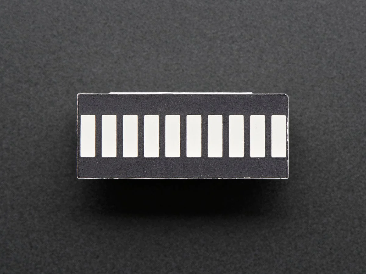 10 Segment Light Bar Graph LED Display - Pure Green (KWL-R1025PGB) - Image 4