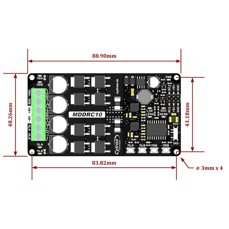 10A 2-Channel 7-30V DC Motor Driver for RC - Image 10