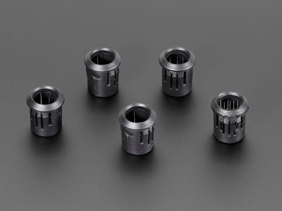 10mm Plastic Bevel LED Holder - Pack of 5 - Image 2