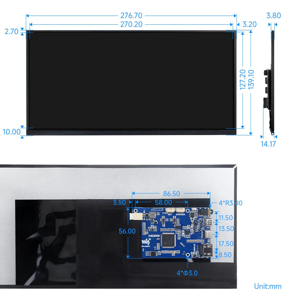 11.6" IPS Capacitive 10-Point Touch Display (1768 x 828) - Image 6