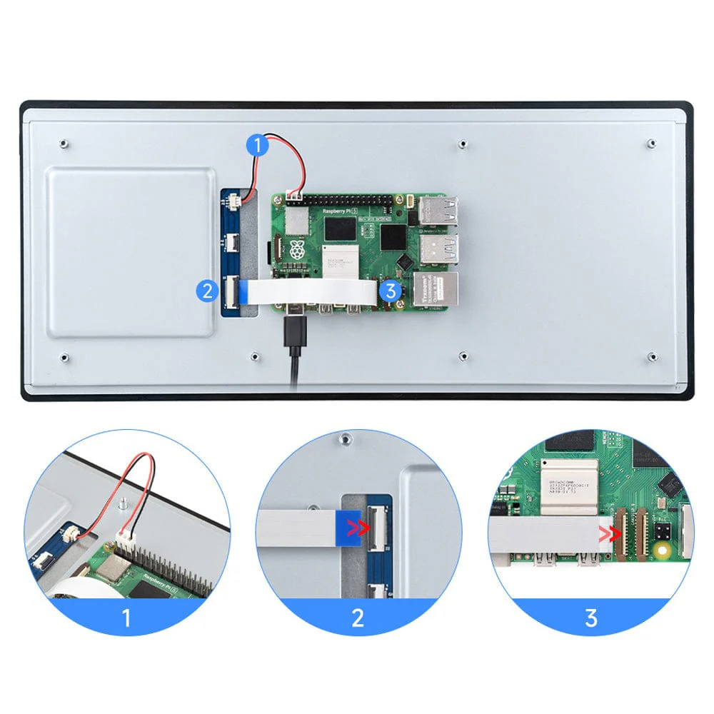 12.3" DSI Capacitive Touch IPS Display for Raspberry Pi 5 - Image 4