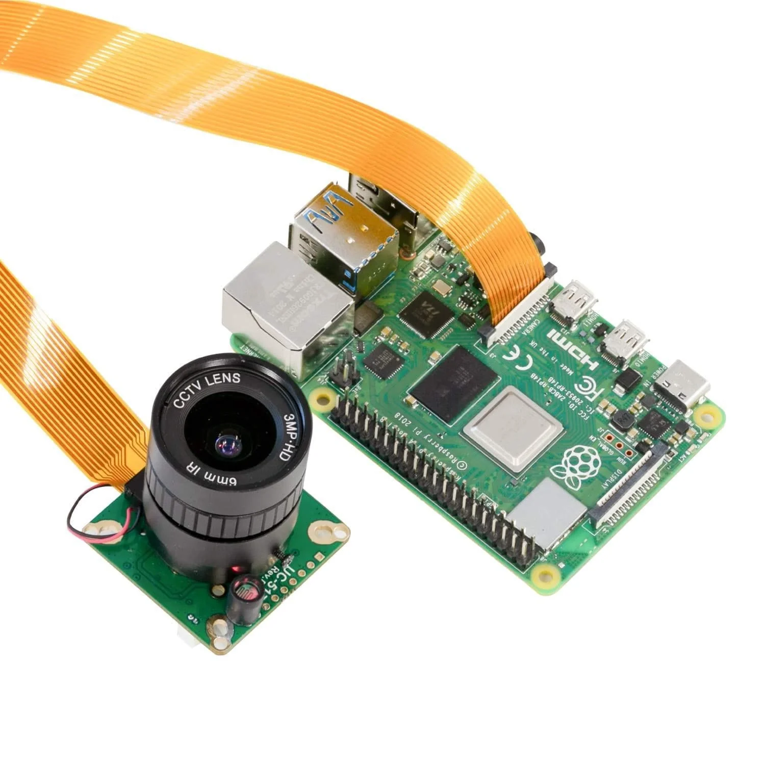 12.3MP IR-CUT HQ Camera with 6mm CS Lens for Raspberry Pi - Image 4