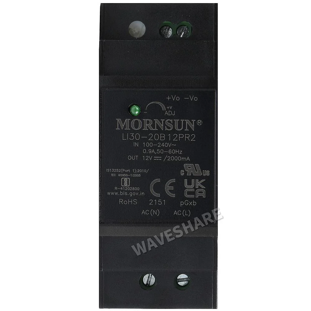12V 2A Industrial DIN-Rail Power Supply [Discontinued] - Image 4