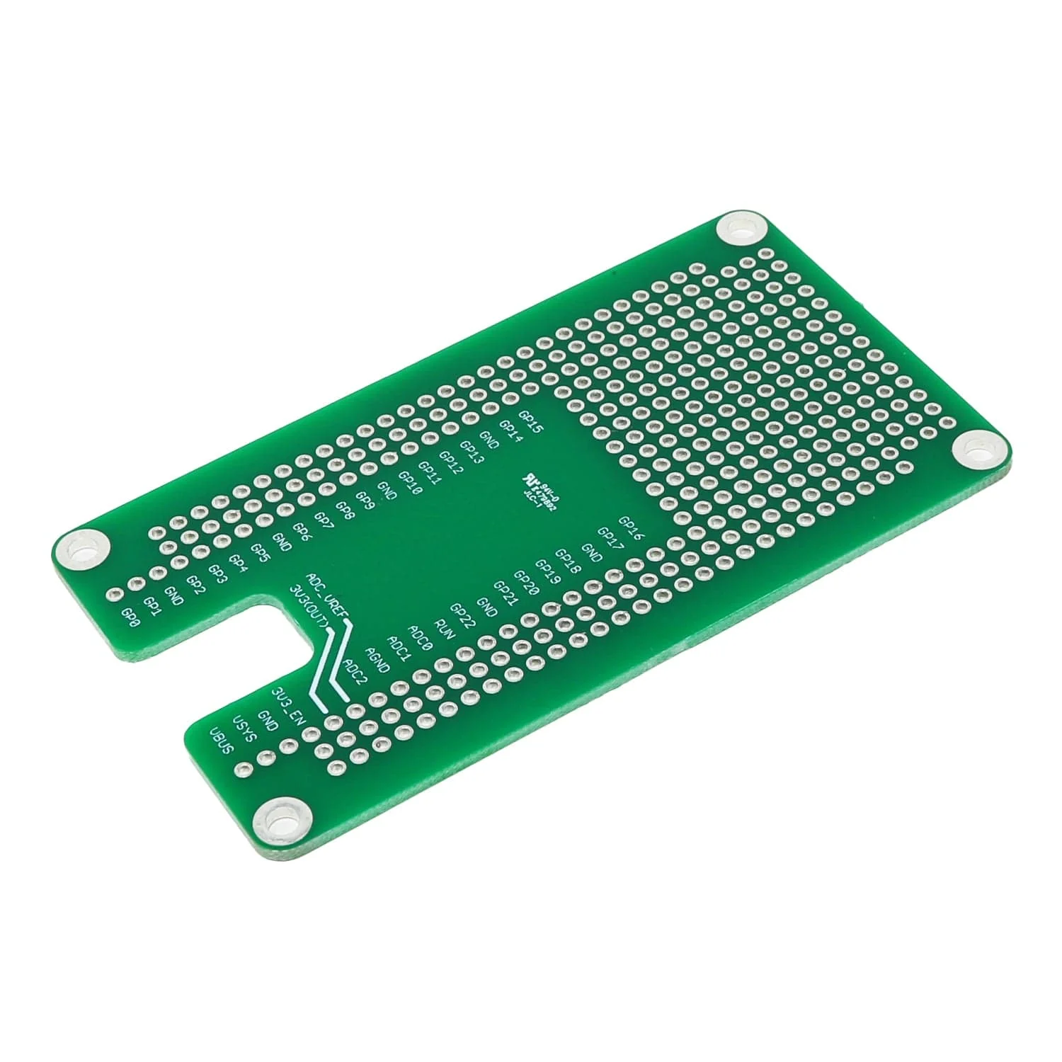 1591B Perf Board for the Raspberry Pi Pico [Discontinued] - Image 2
