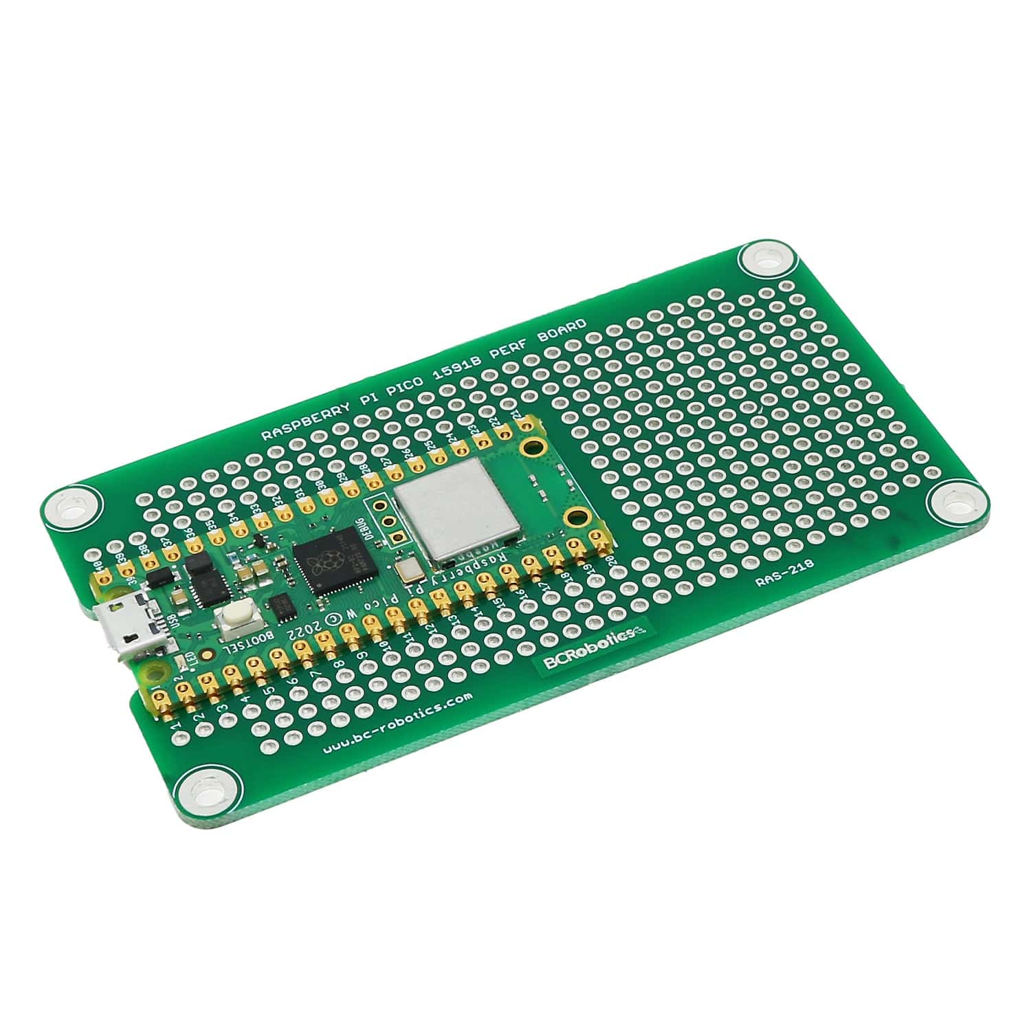 1591B Perf Board for the Raspberry Pi Pico [Discontinued] - Image 3