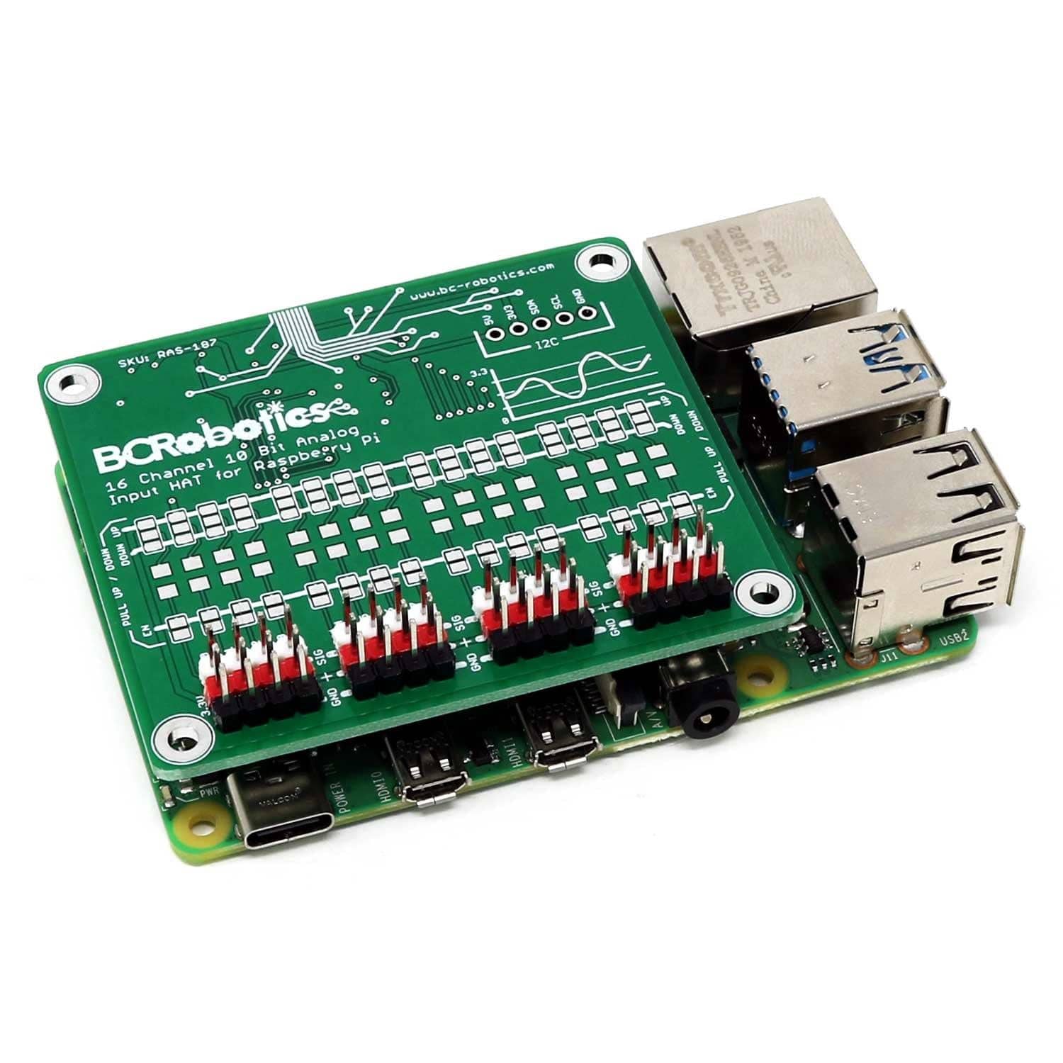 16 Channel Analog Input HAT – ADC for Raspberry Pi - Image 5