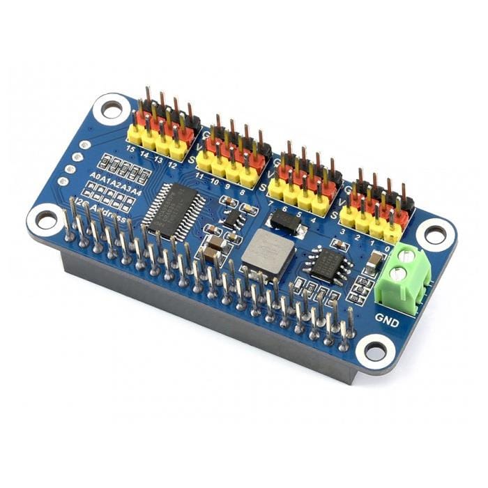 16-Channel Servo Driver HAT for Raspberry Pi (12-bit I2C) - Image 2