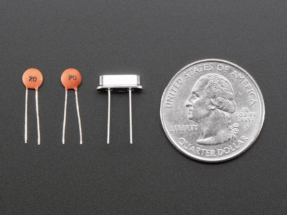 16 MHz Crystal + 20pF capacitors - Image 2