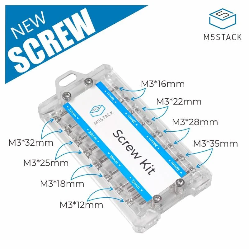 M5Stack M3 Screw Kit (16 Pieces) - Image 2