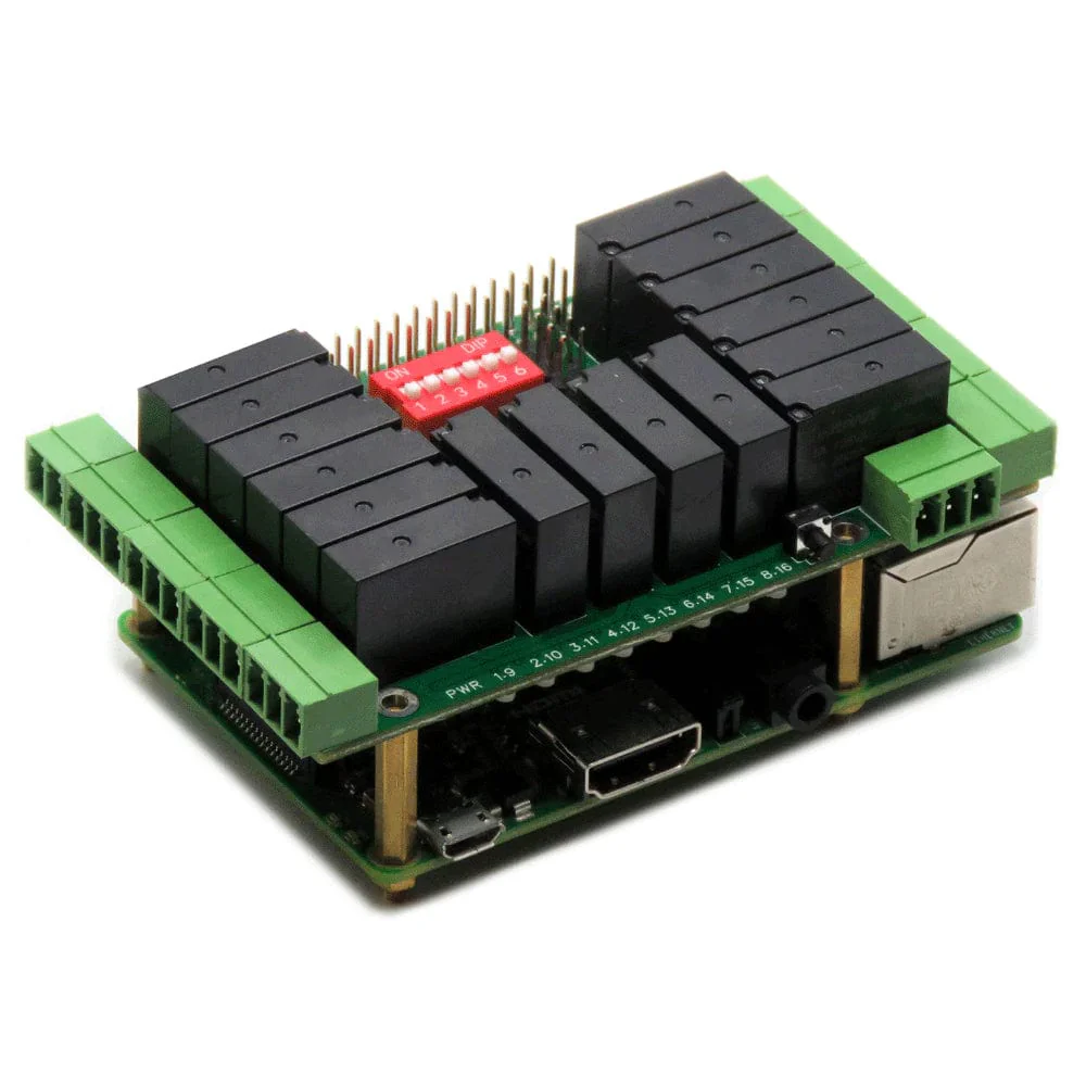 16 Relays 2A/24V 8-Layer Stackable HAT for Raspberry Pi [Discontinued] - Image 4