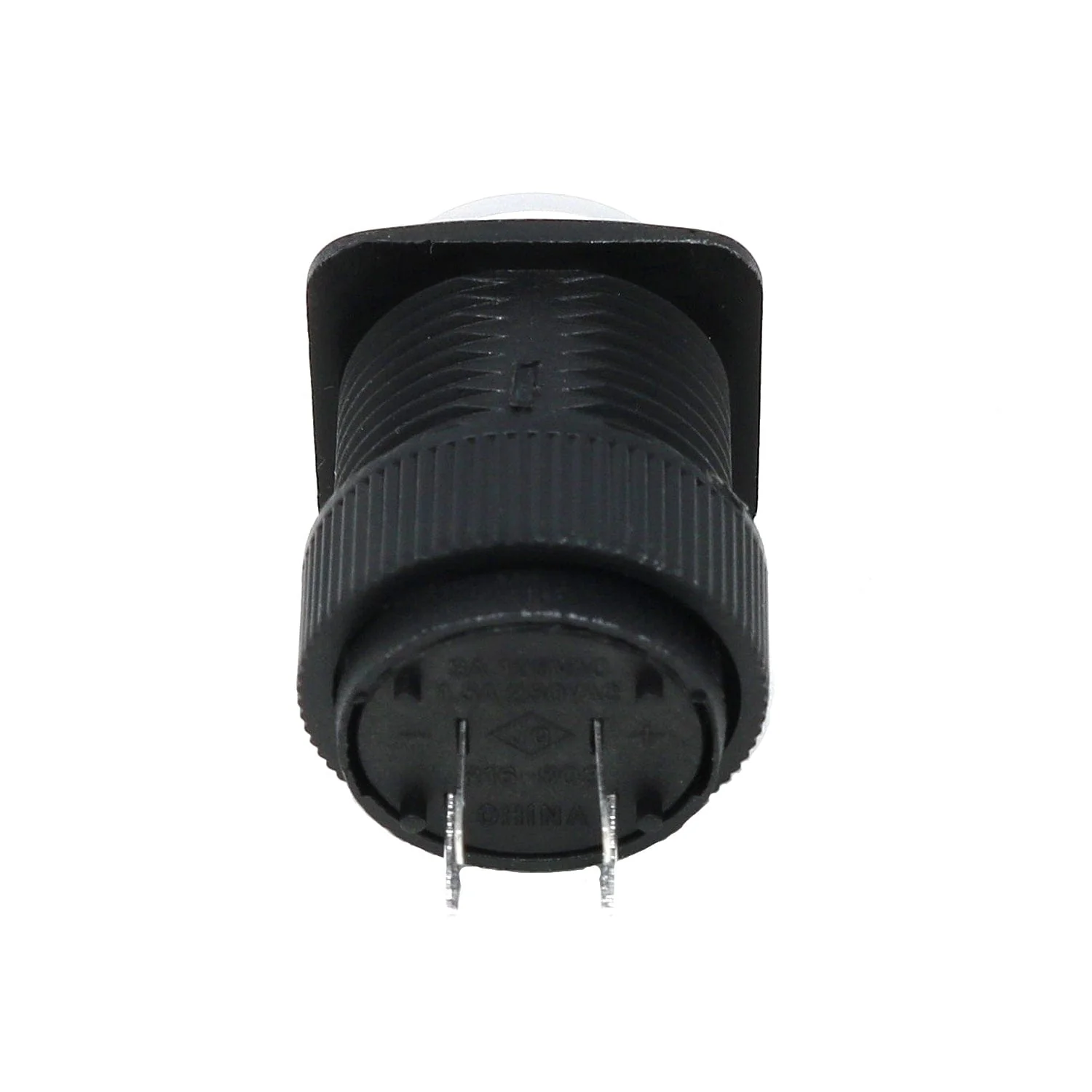16mm Illuminated Pushbutton - White Latching On/Off Switch - Image 2