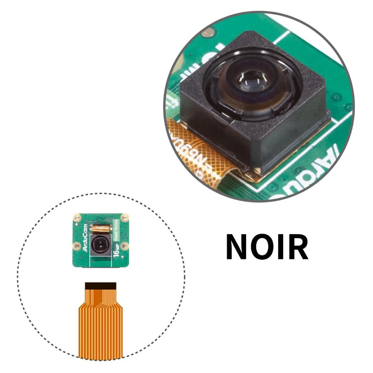 16MP NoIR IMX519 Fixed Focus Camera Module for Raspberry Pi - Image 6