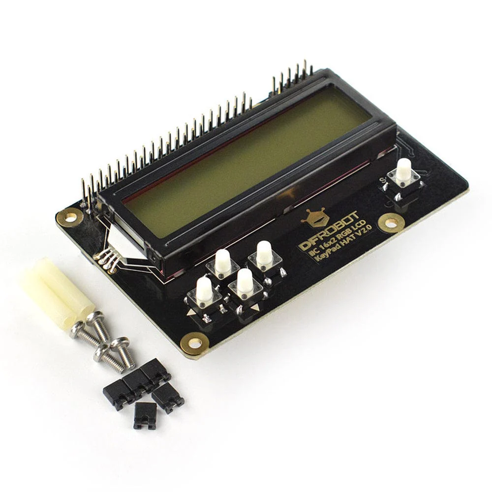 16x2 I2C RGB LCD Keypad HAT with RGB Backlight V2.0 - Image 4