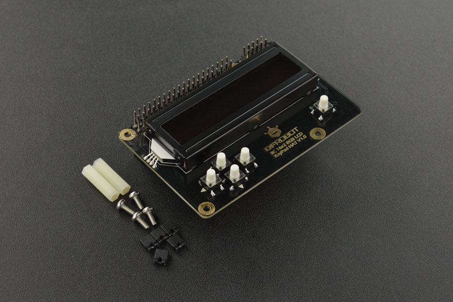 16x2 I2C RGB LCD Keypad HAT with RGB Font [Discontinued] - Image 4