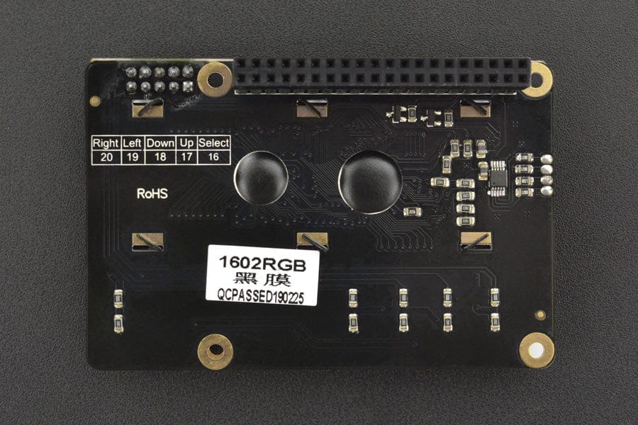 16x2 I2C RGB LCD Keypad HAT with RGB Font [Discontinued] - Image 5