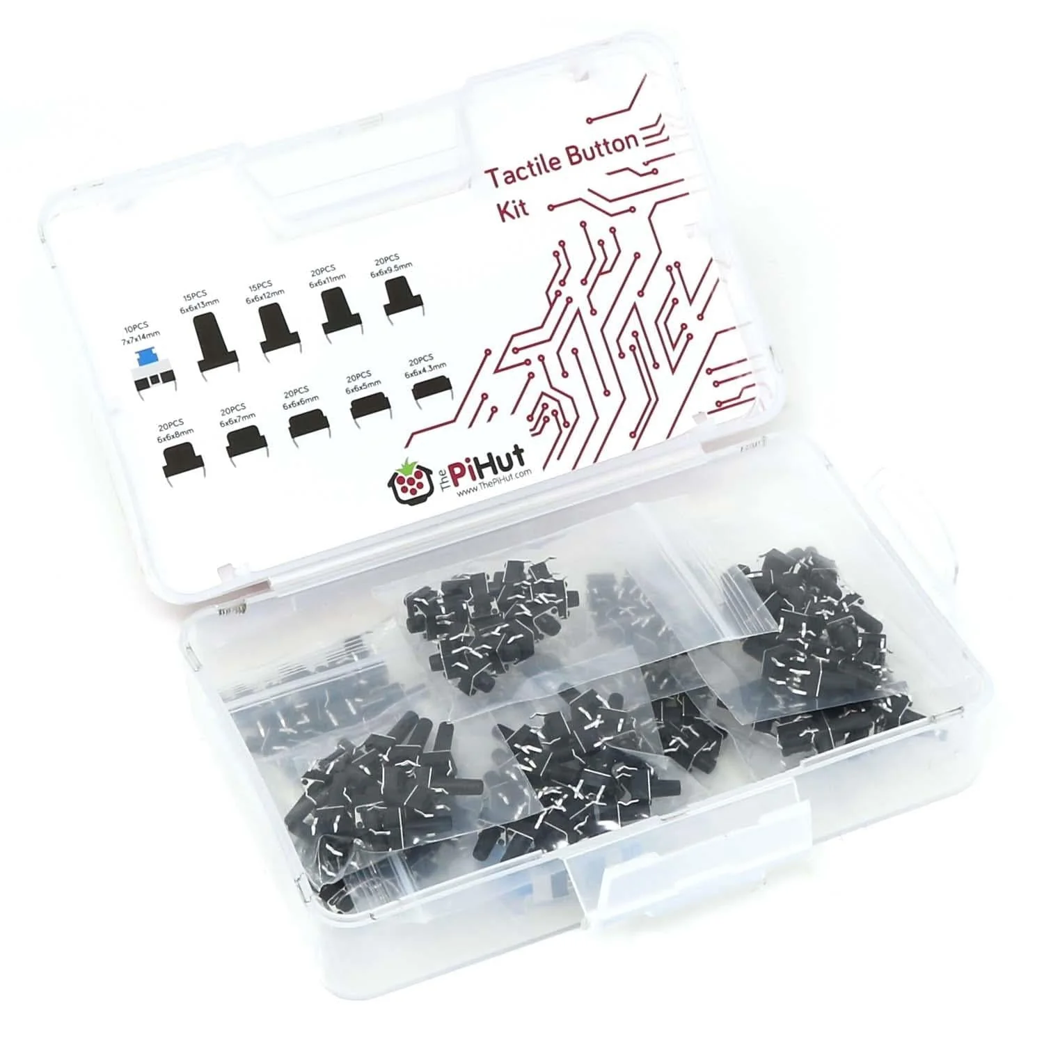 180-Piece Ultimate Tactile Button Kit - Image 2