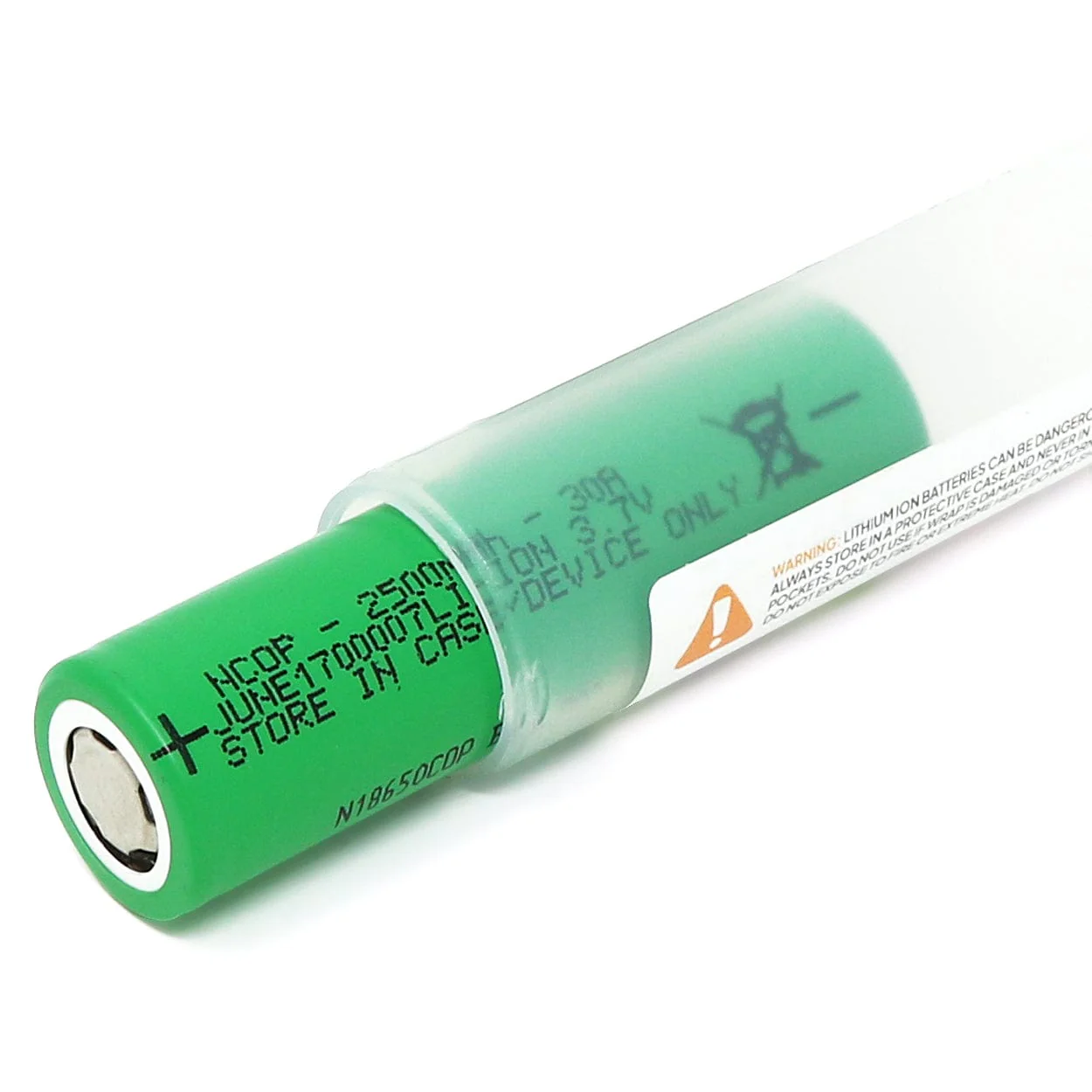 18650 Lithium-ion Rechargeable Cell - 2500mAh 3.7V 30A - Image 2